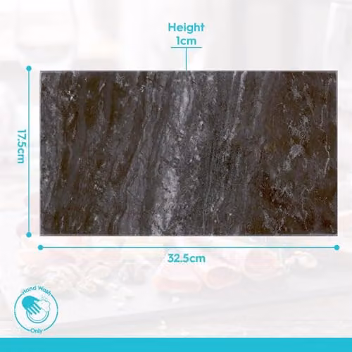 Argon Tableware Black Marble Serving Board, W: 32.5 cm, D: 17.5 cm – 7