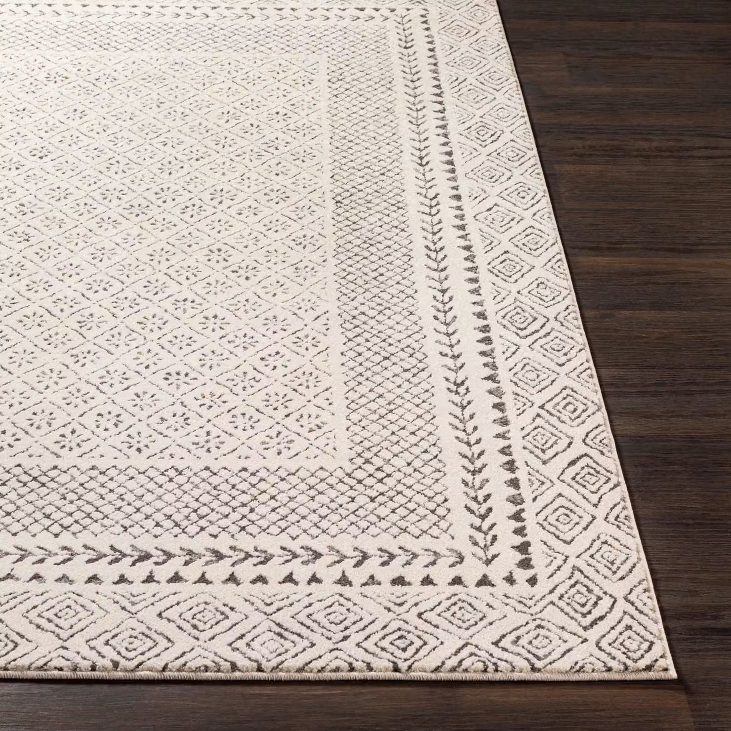 Livabliss Freud Modern High Pile Rectangular Rug in Black, Brown and Grey, W: 160 cm, L: 220 cm – 2