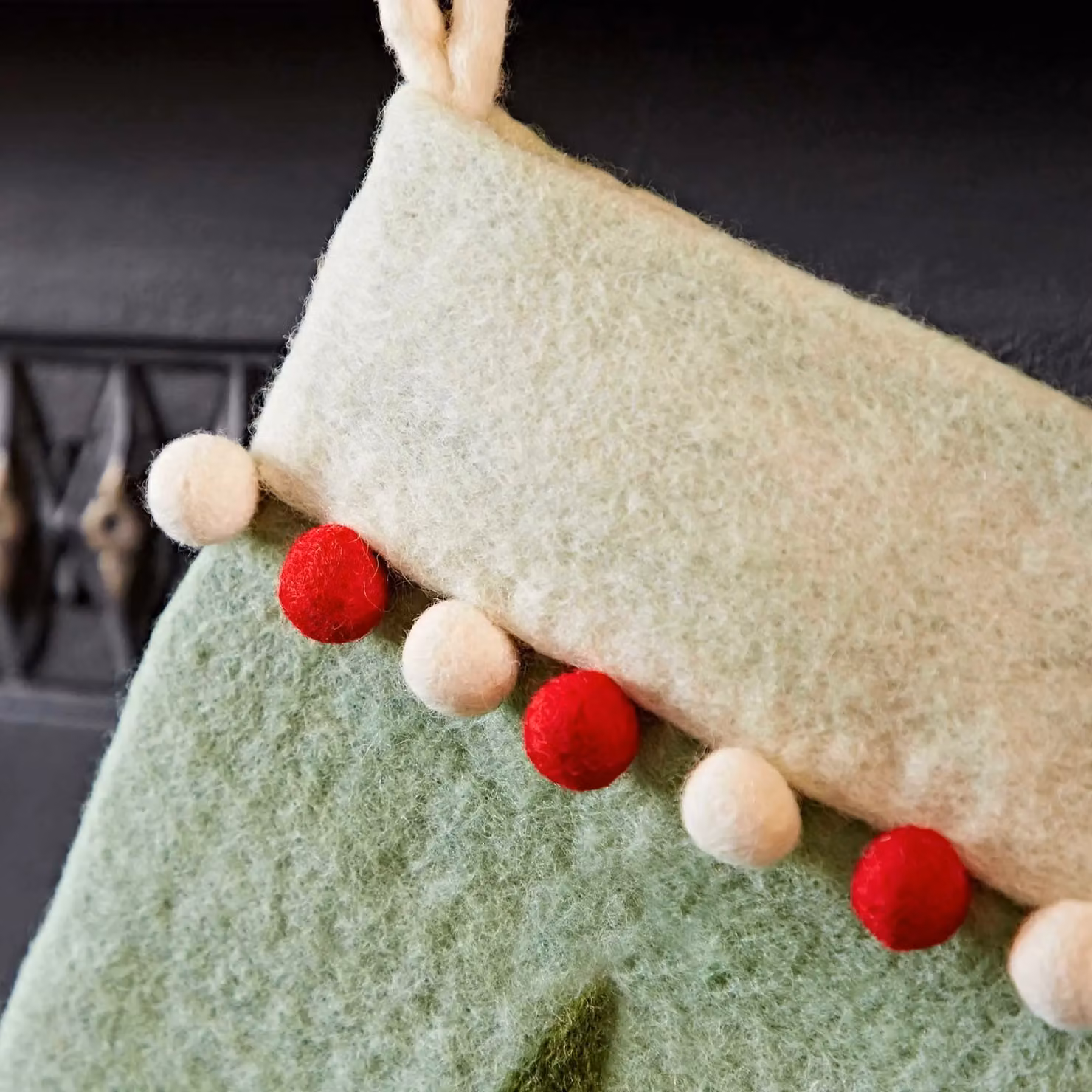 Paper High Light Green Christmas Stocking – 2