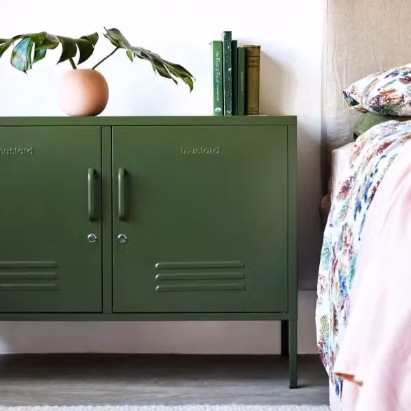 Mustard Made The Lowdown Freestanding Metal Storage Locker in Green, H 100 cm x W 72 cm x D 40 cm – 5
