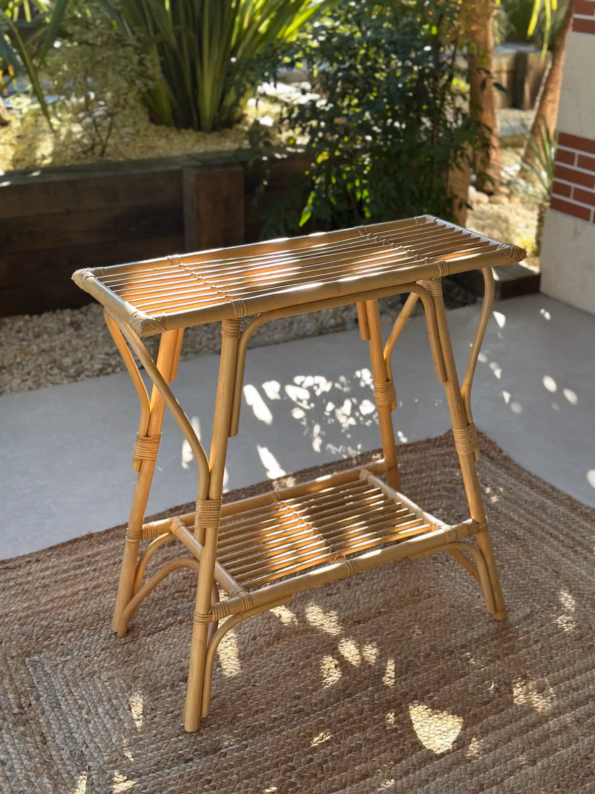 Nordlys Natural Rattan Console Table in Brown – 5