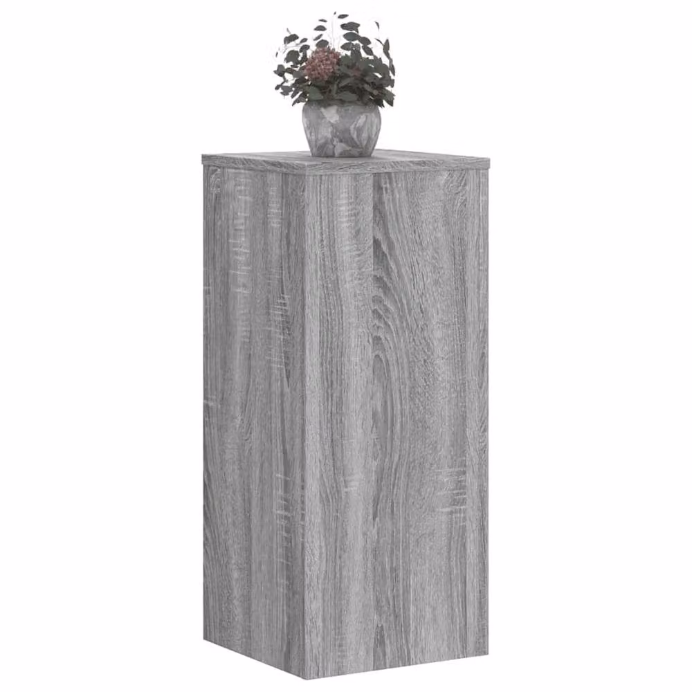 Berkfield Home Set of 2 Modern Grey Plant Stands, W/D/H: 30 x 30 x 70 cm – 2