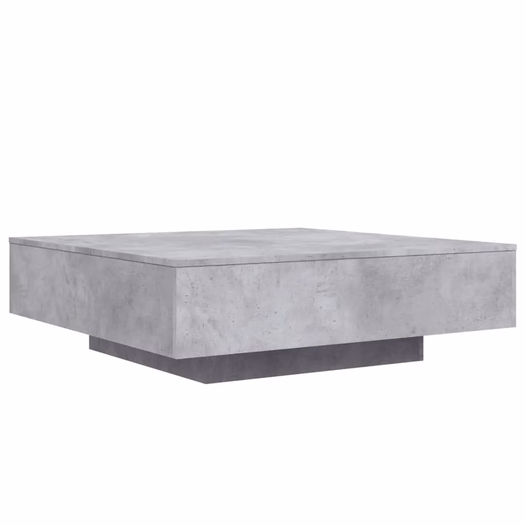 Berkfield Home Modern Square Coffee Table in Concrete Grey, W/D/H: 100 x 100 x 31 cm – 2