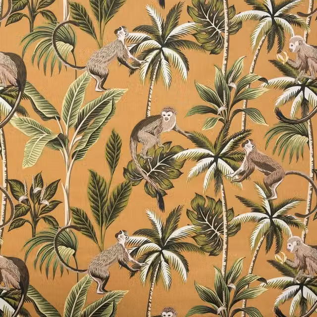 Terrys Floral Cotton Adult Towel in Yellow and Ochre