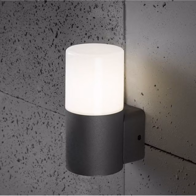 CGC Lighting Modern Grey Cylinder Up and Down Outdoor Wall Light