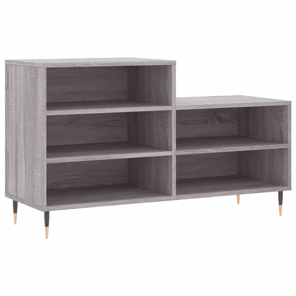 Berkfield Home Grey Sonoma Shoe Cabinet W: 102 cm, D: 36 cm, H: 60 cm – 3