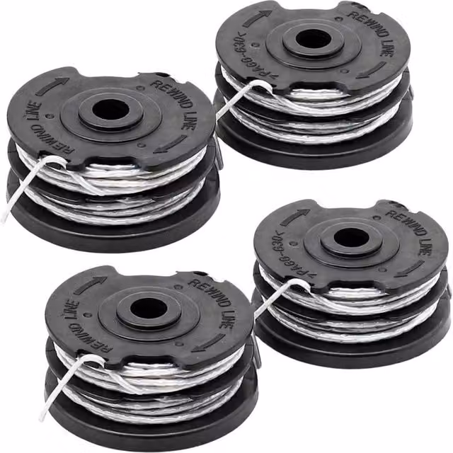 SPETLEK Pool Line Strimmer Replacement 4 Pack in Grey and Black, 100g – 1
