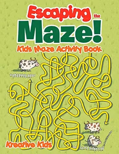 Kreative Kids Escaping the Maze! Kids Maze Activity Book, Multicolour, W: 27.94 cm, H: 27.94 cm