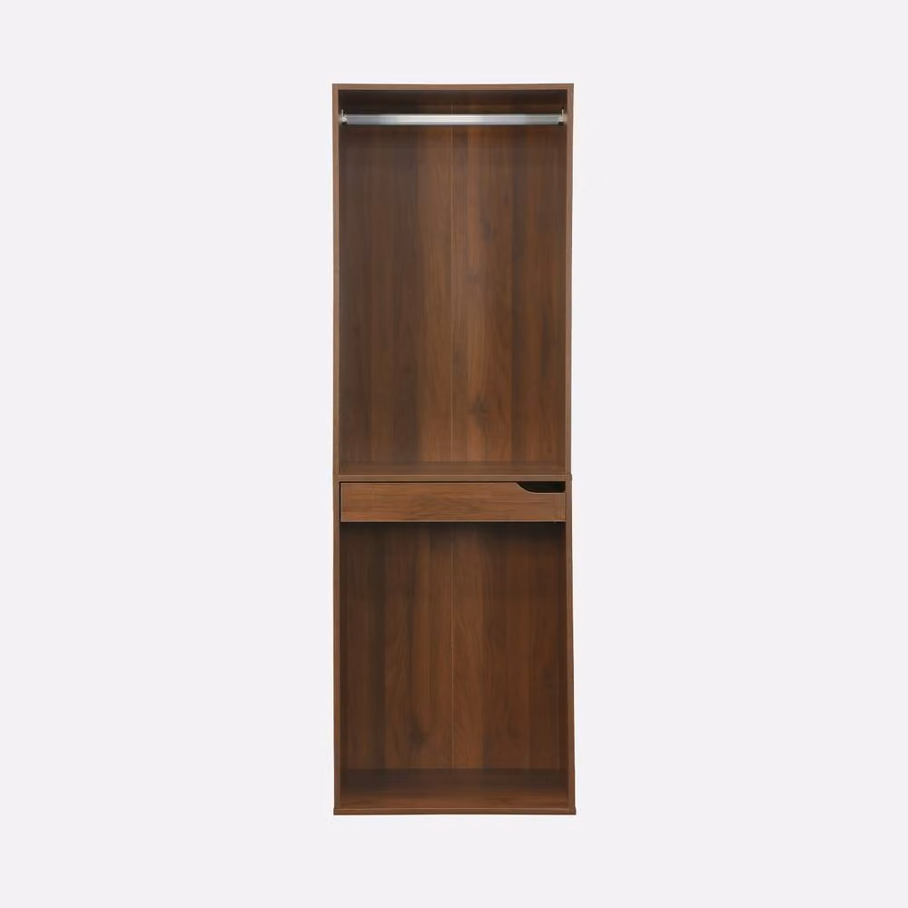 sweeek Modular Open Wardrobe Rail Unit in Dark Brown, W/D/H: 180 x 60 x 45 cm – 2