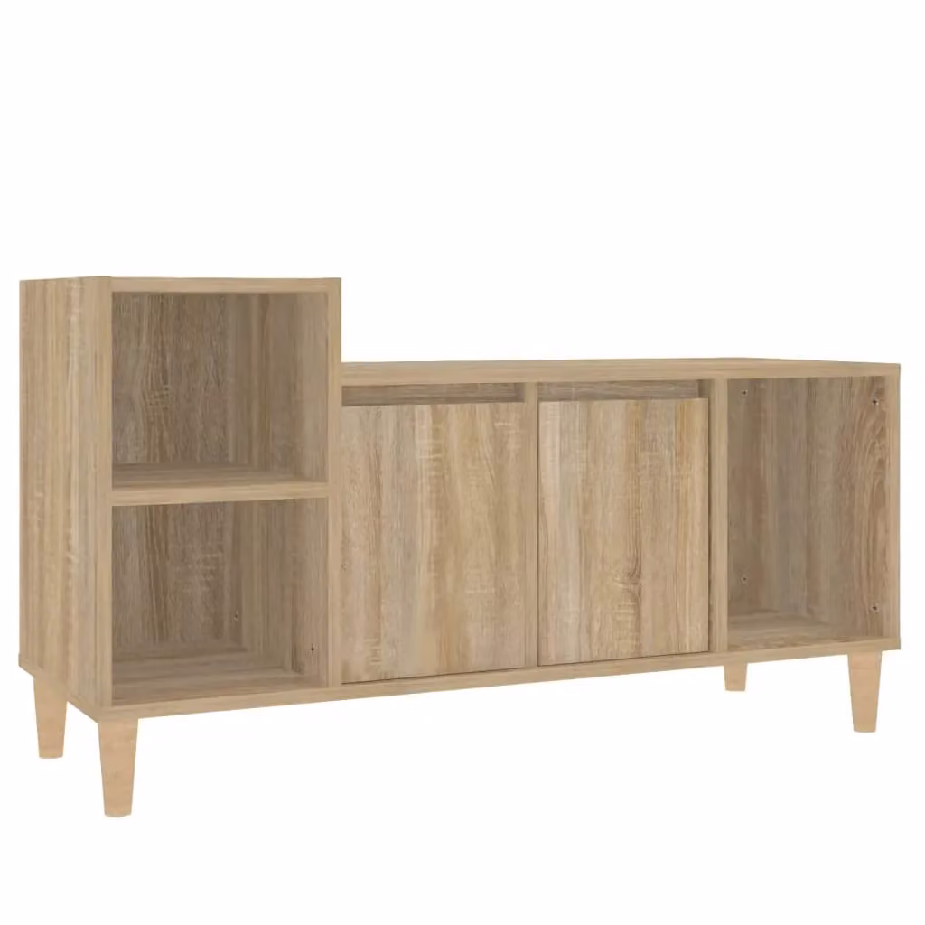 Berkfield Home Sonoma Oak TV Cabinet in Brown, W/D/H: 100 x 35 x 55 cm – 2