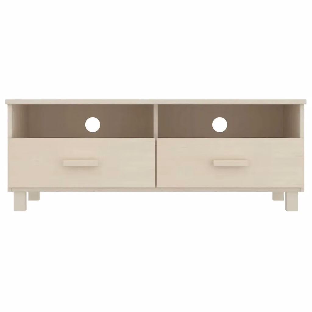 Berkfield Home HAMAR TV Cabinet in Honey Brown Solid Pine Wood, W/D/H: 106 x 40 x 40 cm – 2