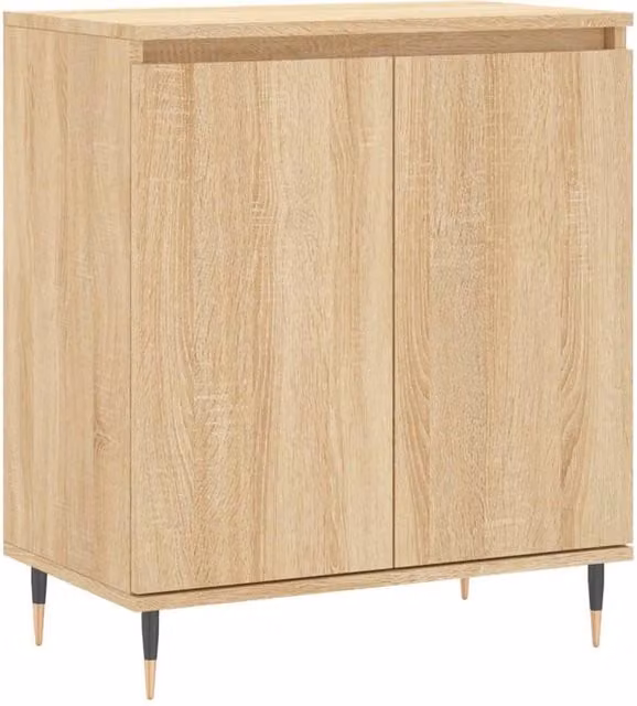 Berkfield Home Sonoma Oak Sideboard in Brown, W/D/H: 60 x 35 x 70 cm