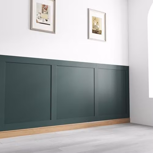 Home Treats Shaker Style 3D Wall Panelling Kit, 6 Brown MDF Wood Slats, W/D/H: 90 x 9.7 x 0.9 cm – 1