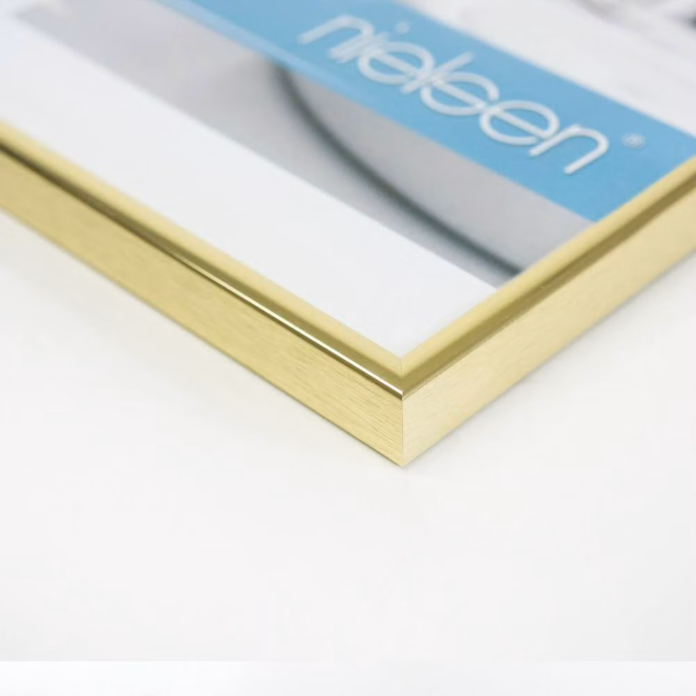 Nielsen Design Classic Single Rectangular Picture Frame in Gold with Metal and Glass Front, W/H: 30 x 40 cm – 2