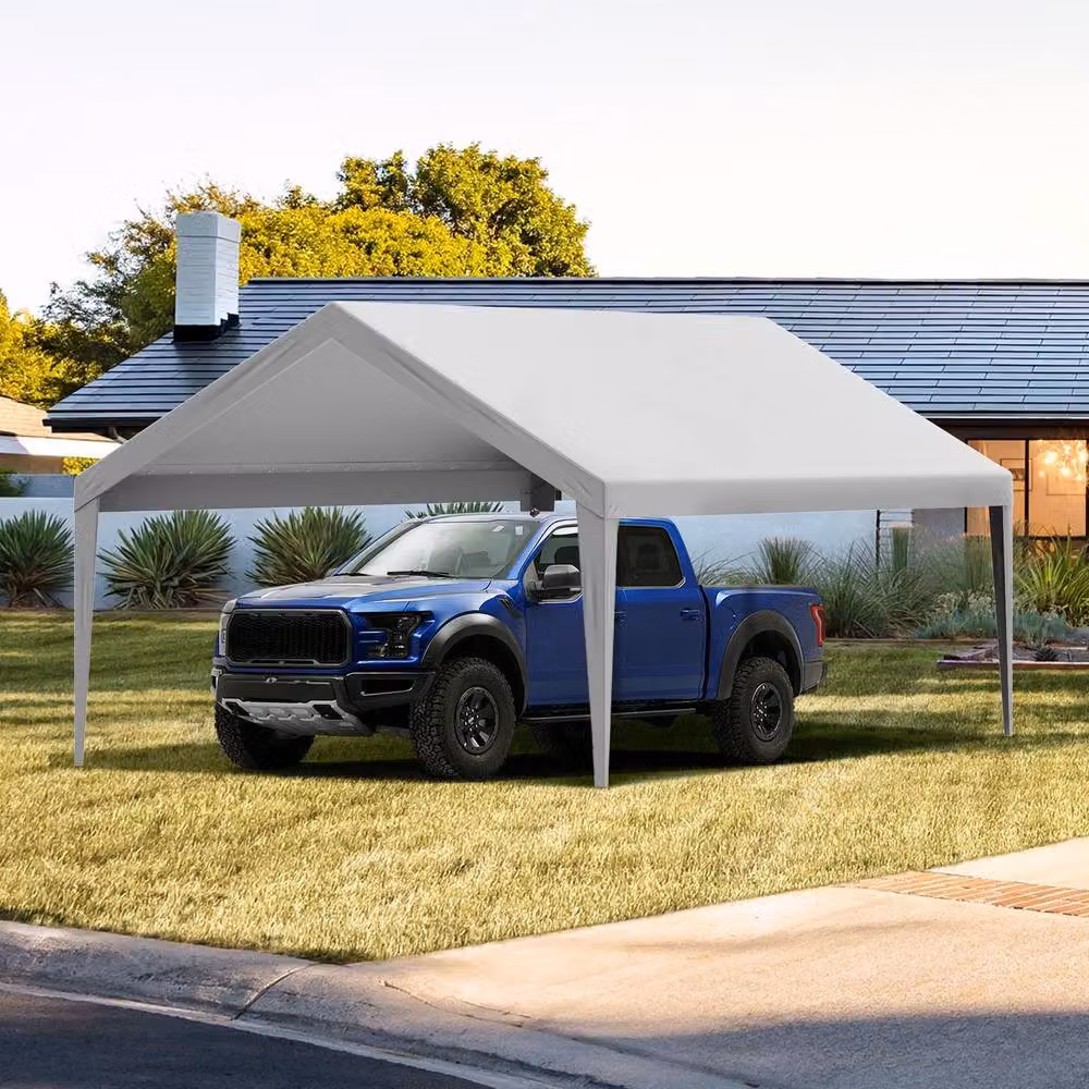 VEVOR Heavy-Duty Carport Canopy Cover, Grey – 7