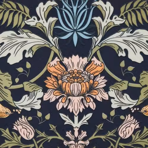 Ulster Weavers Vintage Flower Melamine Serving Tray, Blue, Green and Pink, W: 21 cm, D: 14 cm, H: 2 cm – 5