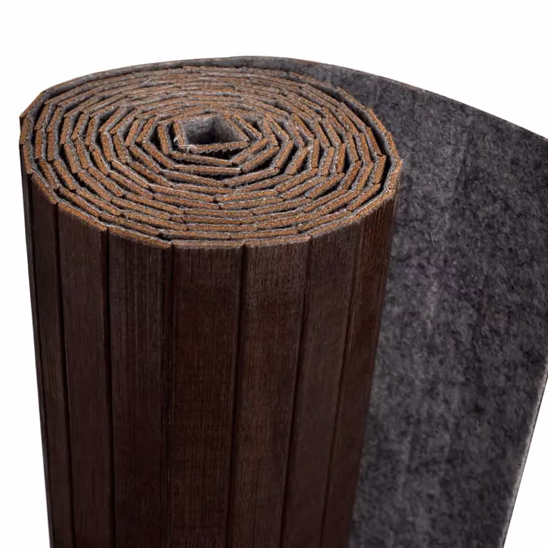Berkfield Home Bamboo Room Divider in Dark Brown, W: 250 cm, H: 165 cm