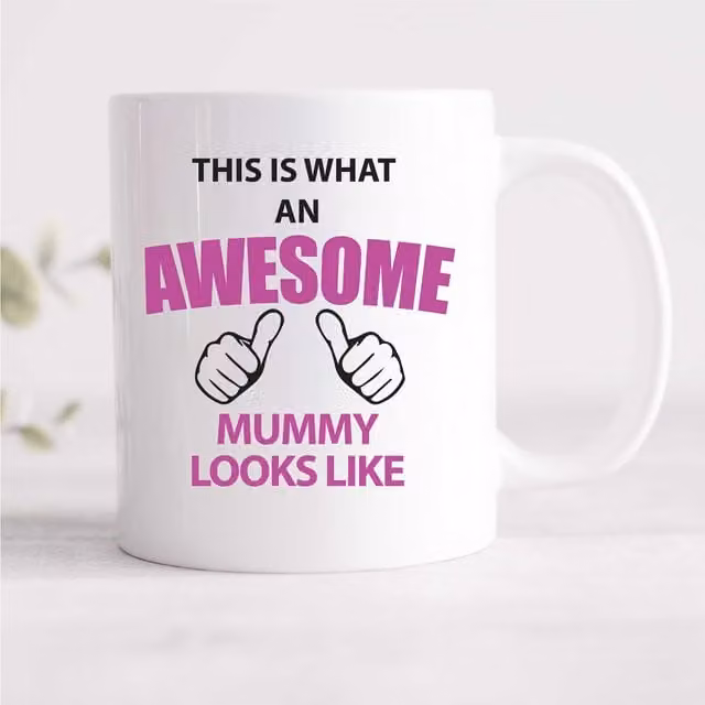 60 Second Makeover This Is What An Awesome Mummy Looks Like Ceramic Mug in White