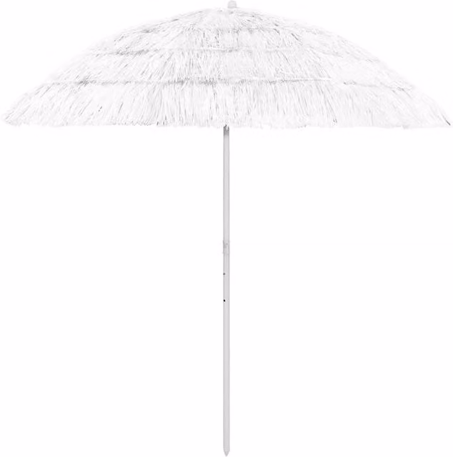 Berkfield Home Hawaii Beach Umbrella in White, 240 cm – 1