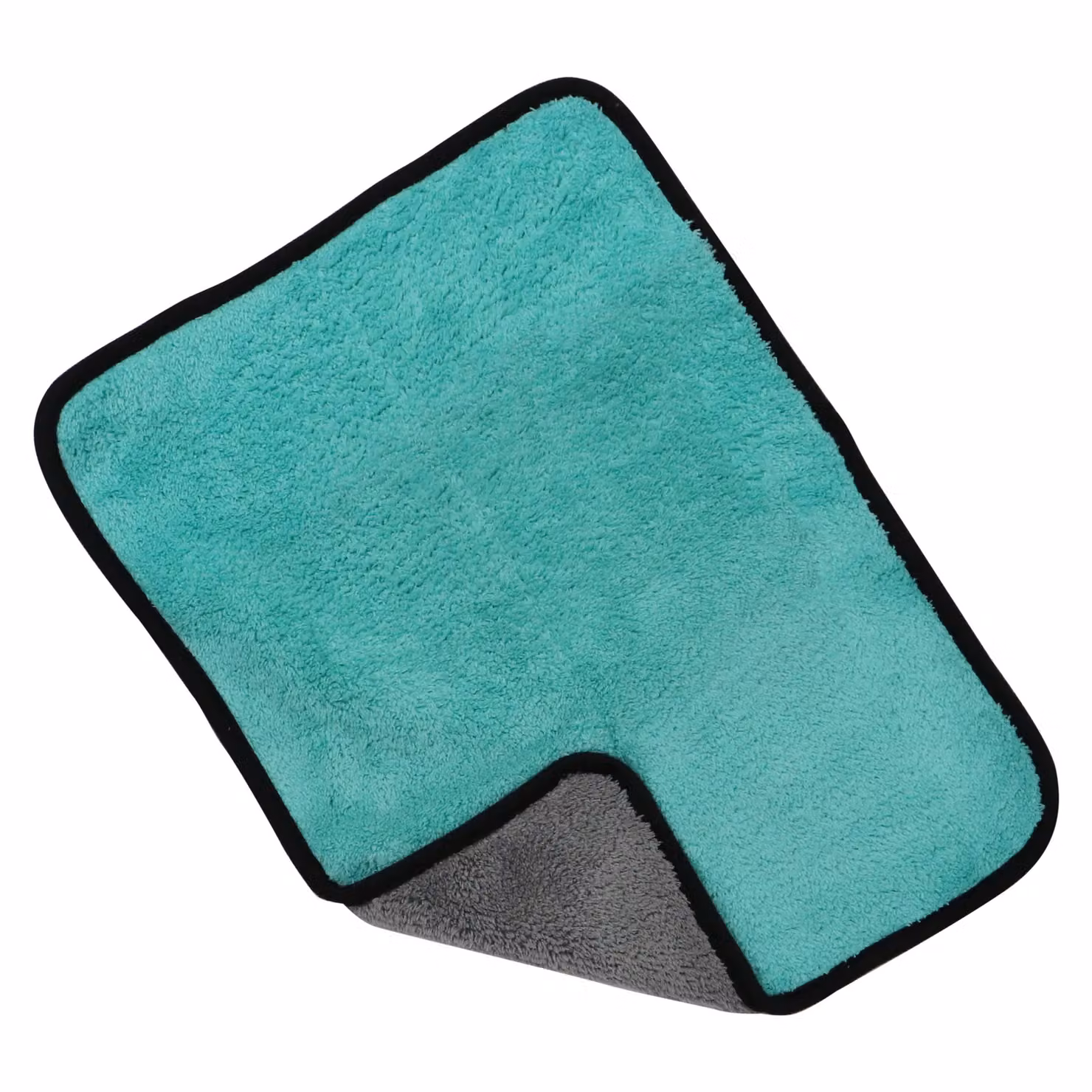 JVL Luxury Microfibre Cleaning Cloth, Turquoise, Petrol and Grey, W: 40 cm, D: 0.5 cm, H: 30 cm – 2
