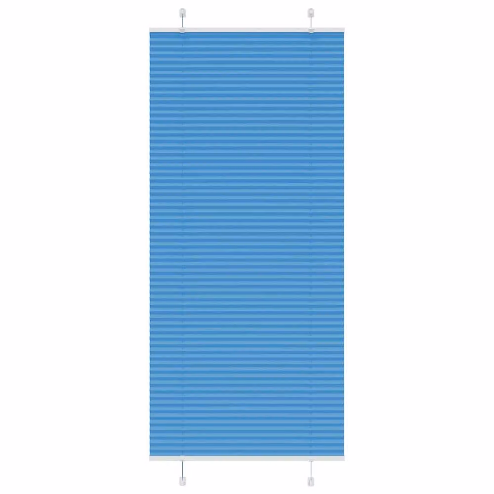 Berkfield Home Blue Single Pleat Polyester Fabric Blind, W: 95 cm, H: 200 cm – 2