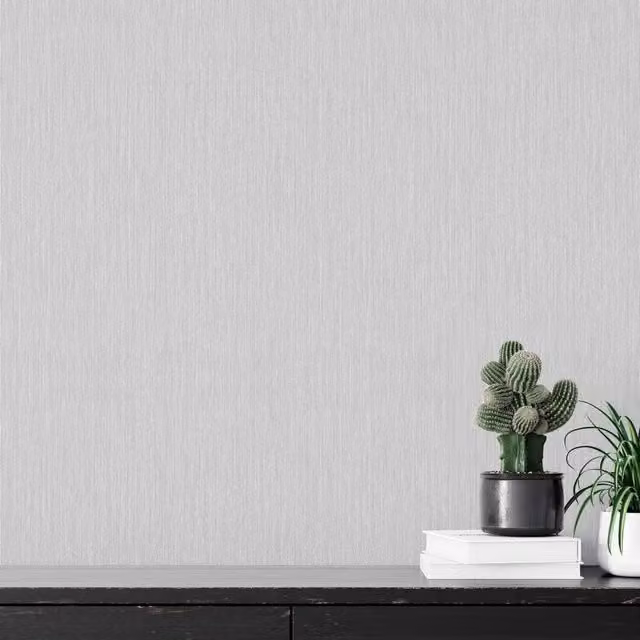 Muriva Abstract Grey Plain Glamour Wallpaper Roll