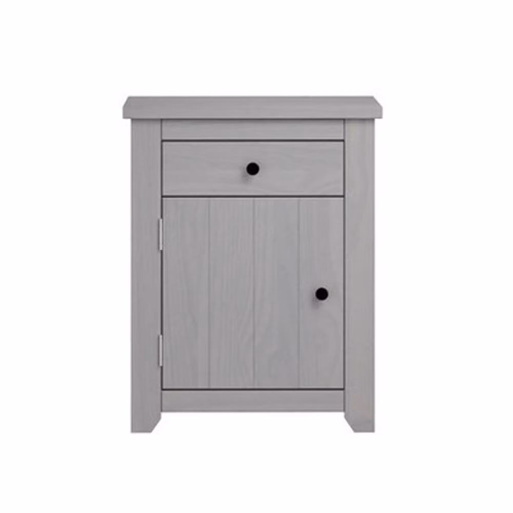 Lemon Pavilion Furniture Havana Bedside Cabinet in Grey/Pewter, W: 53 cm, D: 39 cm, H: 65.5 cm – 2