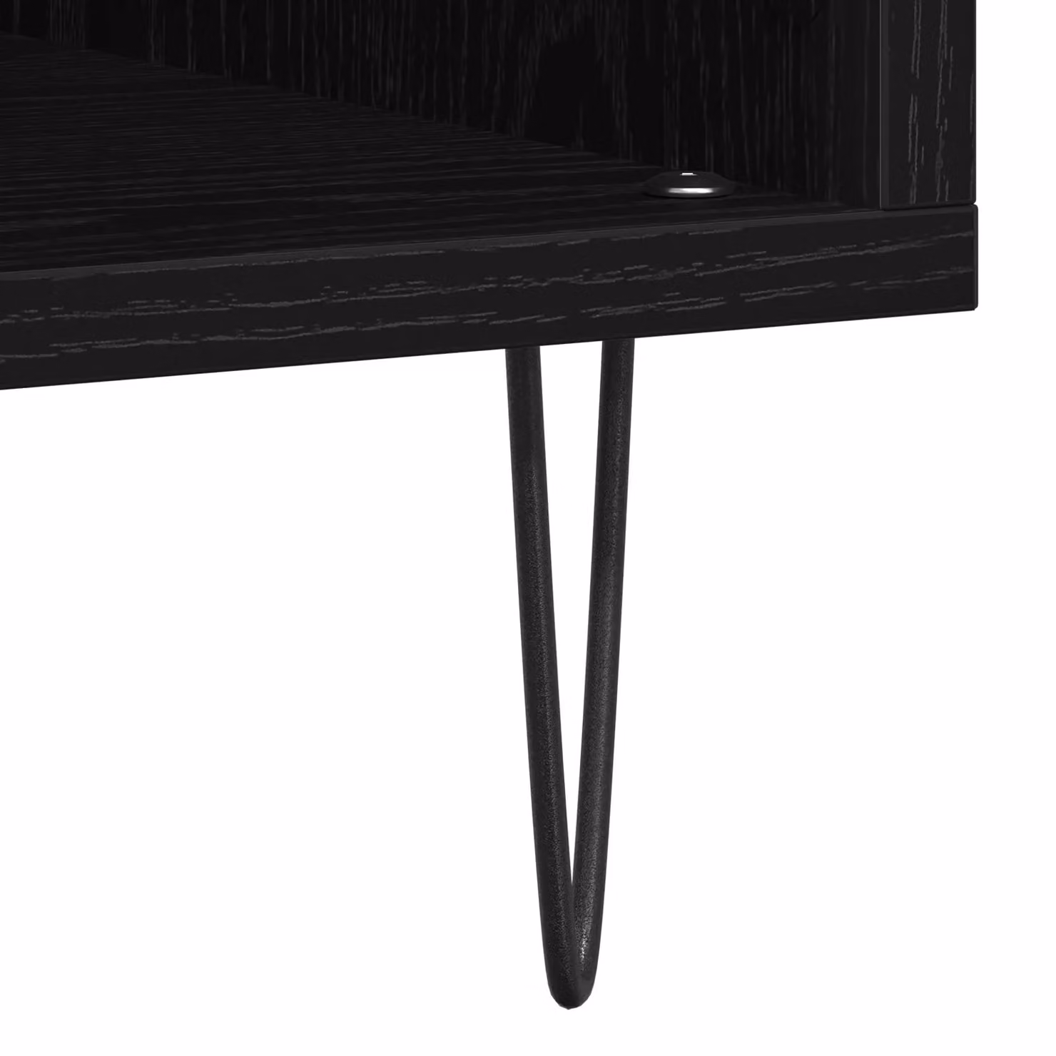 Berkfield Home Modern Black Oak Record Cabinet with Media Compartments, W/D/H: 100 x 38 x 48 cm – 4