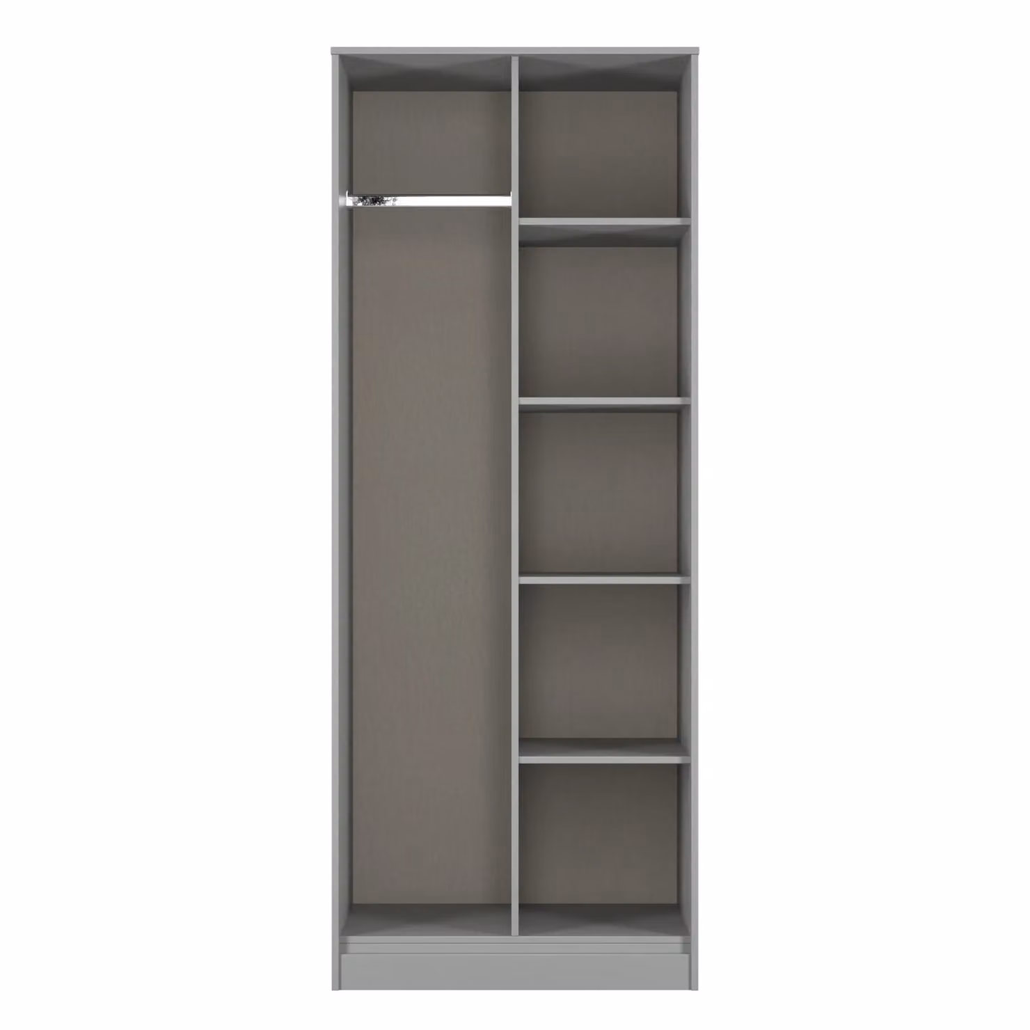Ready Assembled 2 U Bexley Open Wardrobe in Dark Grey and Gold – 2