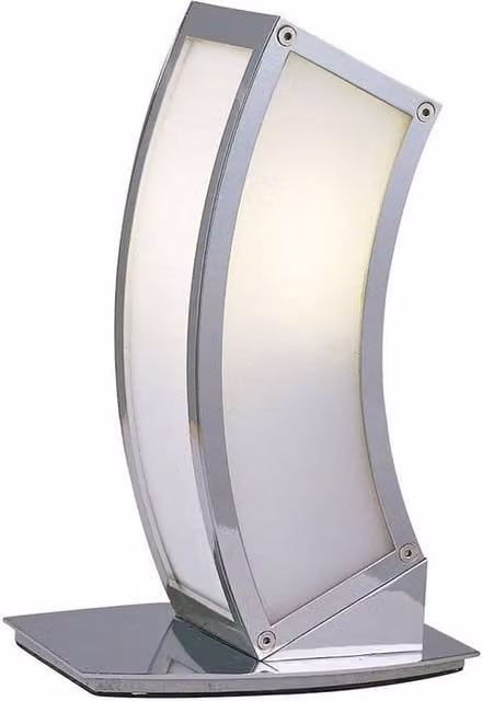Netlighting Duna GU10 Table Lamp in Polished Chrome and Grey