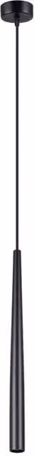 Sollux Lighting Modern Black Metal Cylinder Pendant Lamp, W/D/H: 8 x 8 x 118 cm – 1