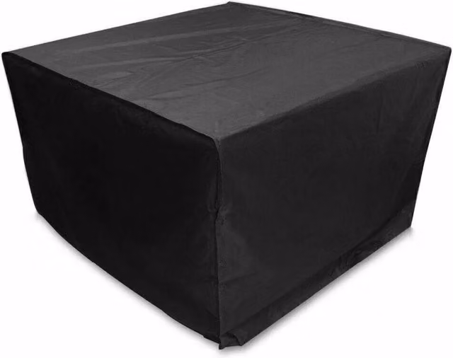 SPETLEK Heavy Duty Square Furniture Cover for Garden and Patio, Black, 123 x 123 cm