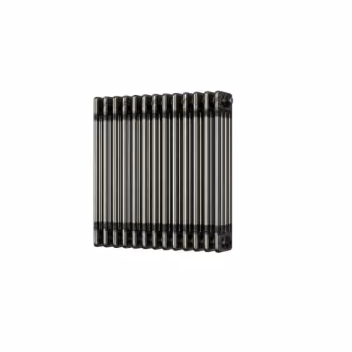 UK Radiators Alpha 4 Column Traditional Cast-Iron Style Radiator in Raw Metal with Feet, W: 59.2 cm, H: 60 cm – 2