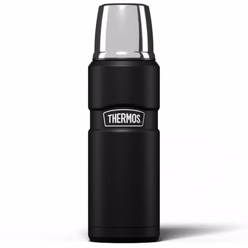 Thermos Stainless King Vacuum Flask in Black, 322 ml