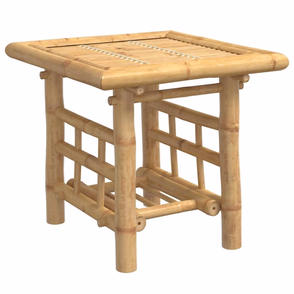 Berkfield Home Brown Bamboo Side Table, W/D/H: 45 x 45 x 45 cm – 2