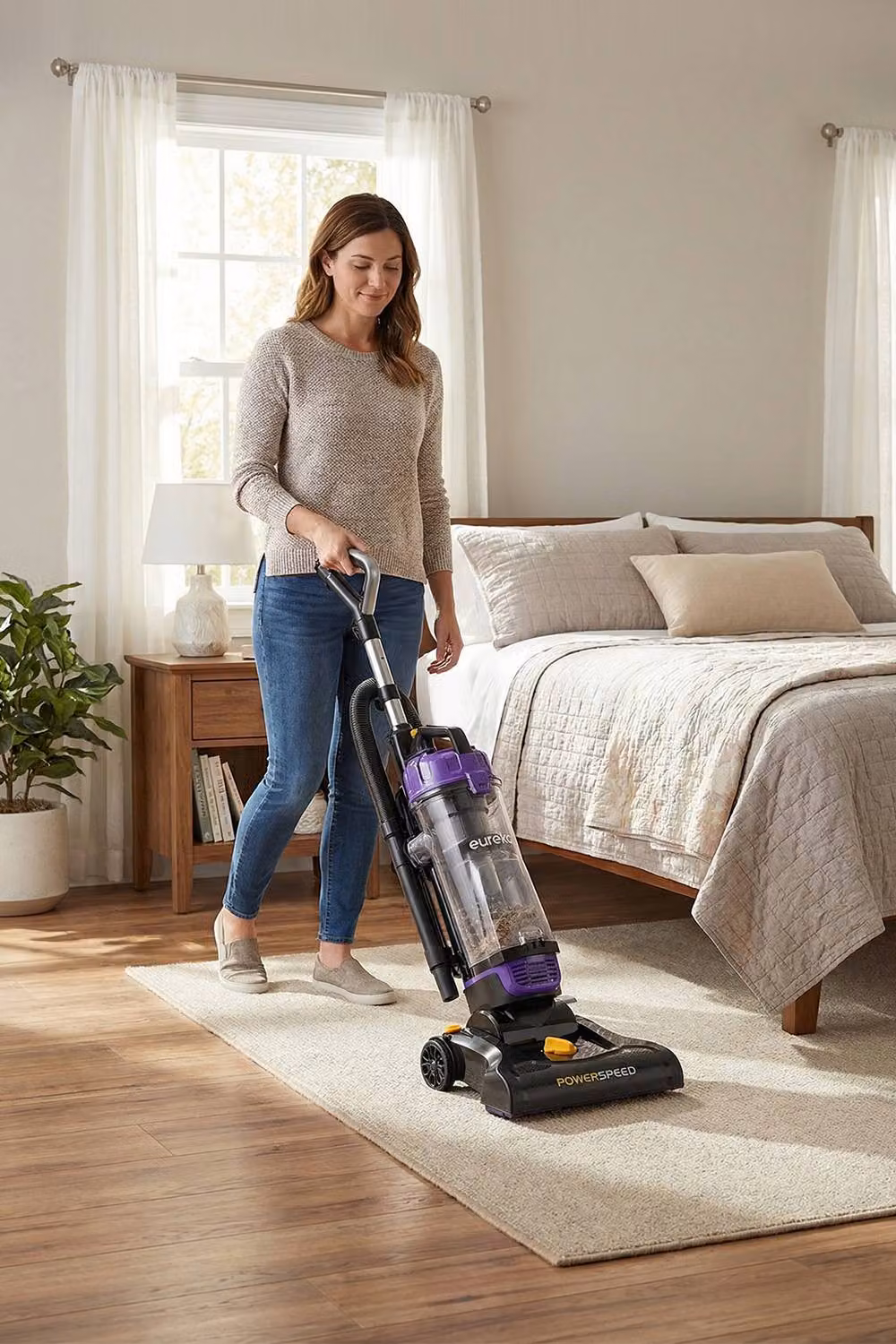 Living and Home 4.2L Bagless Upright Vacuum Cleaner in Purple – 3