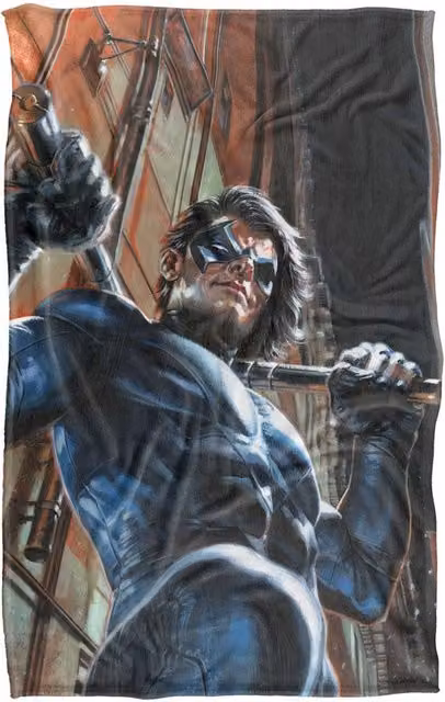 Warner Bros. Batman Nightwing City Super Soft Fleece Throw Blanket, Multicolour, W: 91.44 cm x D: 147 cm – 6