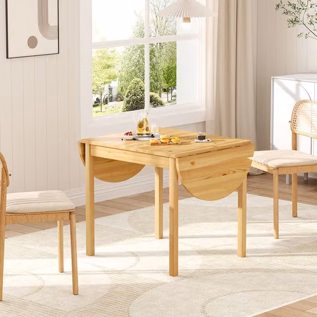 Livingandhome Brown Oval Wooden Scandinavian Dining Table