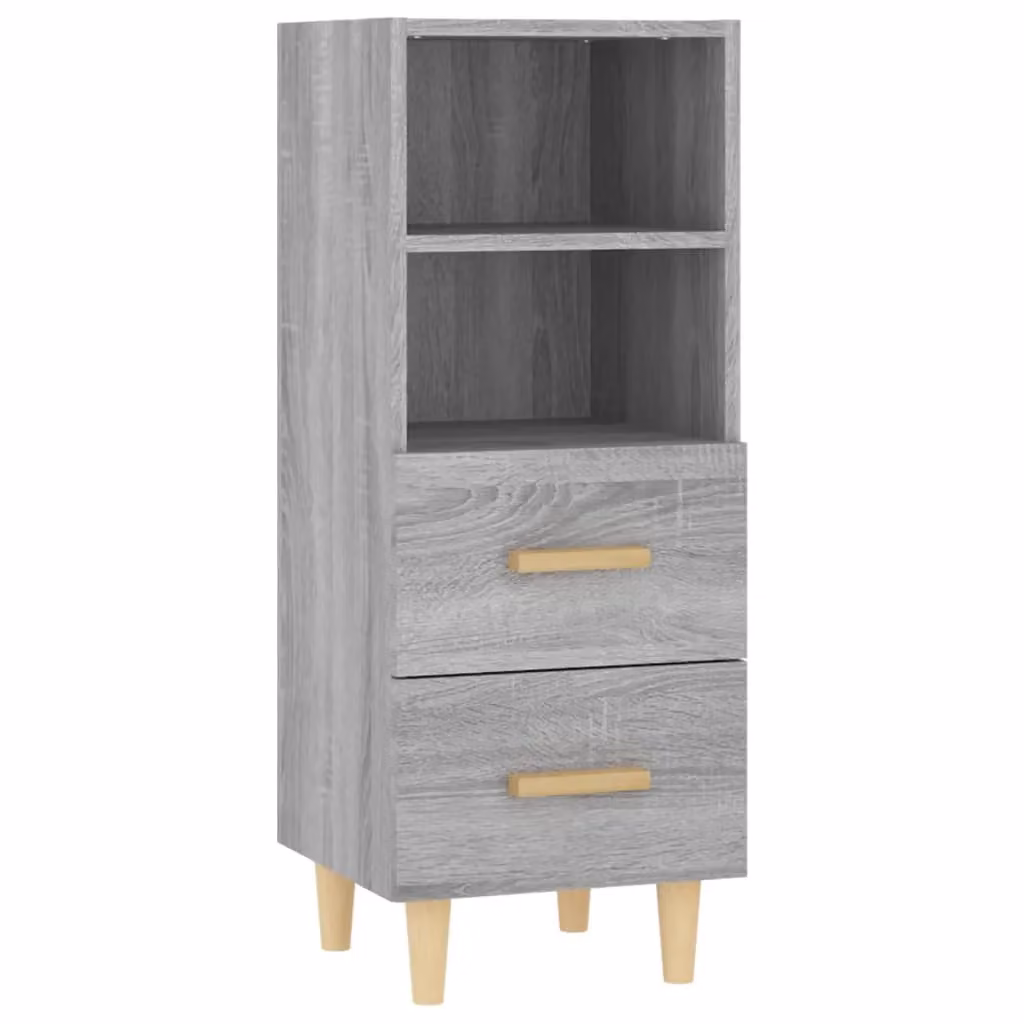 Berkfield Home Grey Sonoma Sideboard in Engineered Wood W/D/H: 34.5 x 34 x 90 cm – 2