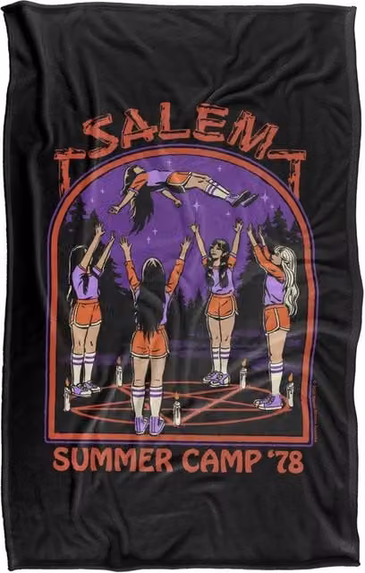 Steven Rhodes Salem Summer Camp Silky Touch Super Soft Fleece Throw Blanket, Multicolour, W/D/H: 91 x 147 cm – 1