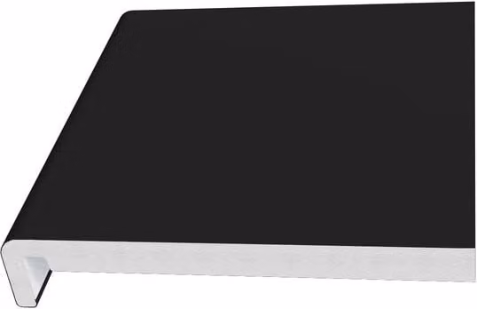 Freefoam Black Smooth Fascia Board, W/D/H: 22.5 x 1.8 x 500 cm