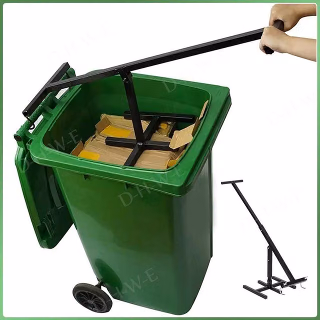 EONLION Heavy Duty Wheelie Bin Compactor in Black – 1