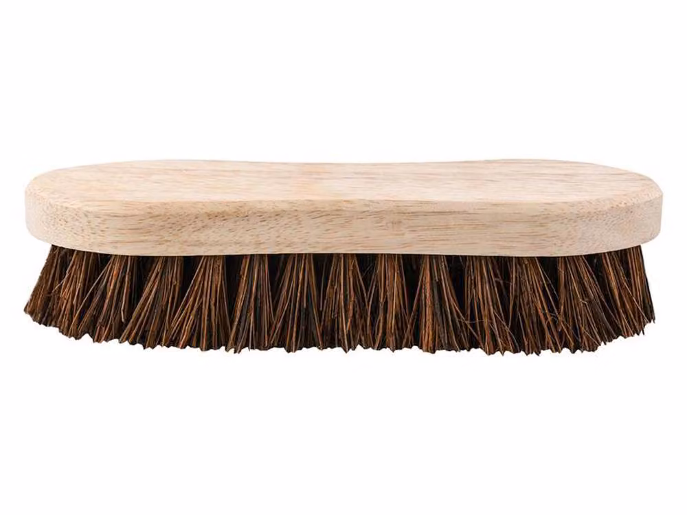 Faithfull Brown Scrubbing Hand Brush with Natural Fibres and Wood Handle – 2