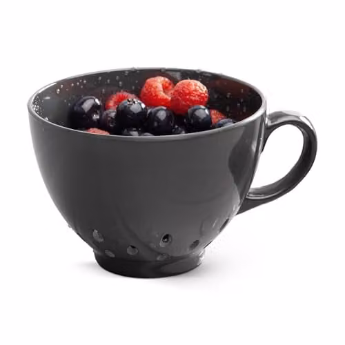 Zeal Melamine Berry Colander with Handles, Grey, 10 cm – 1