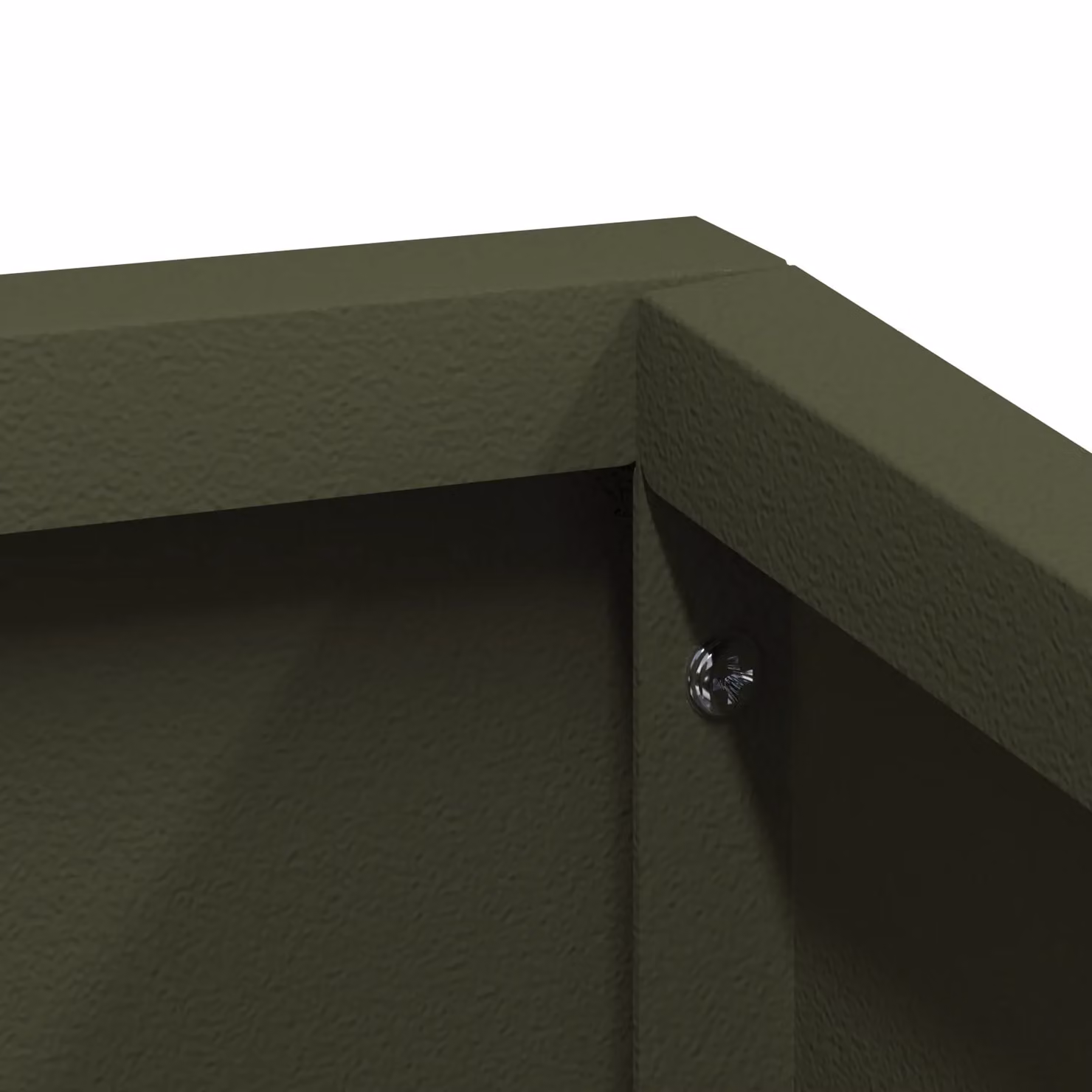 Berkfield Home Green Steel Planter Tub W: 80 cm, D: 80 cm, H: 50 cm – 5