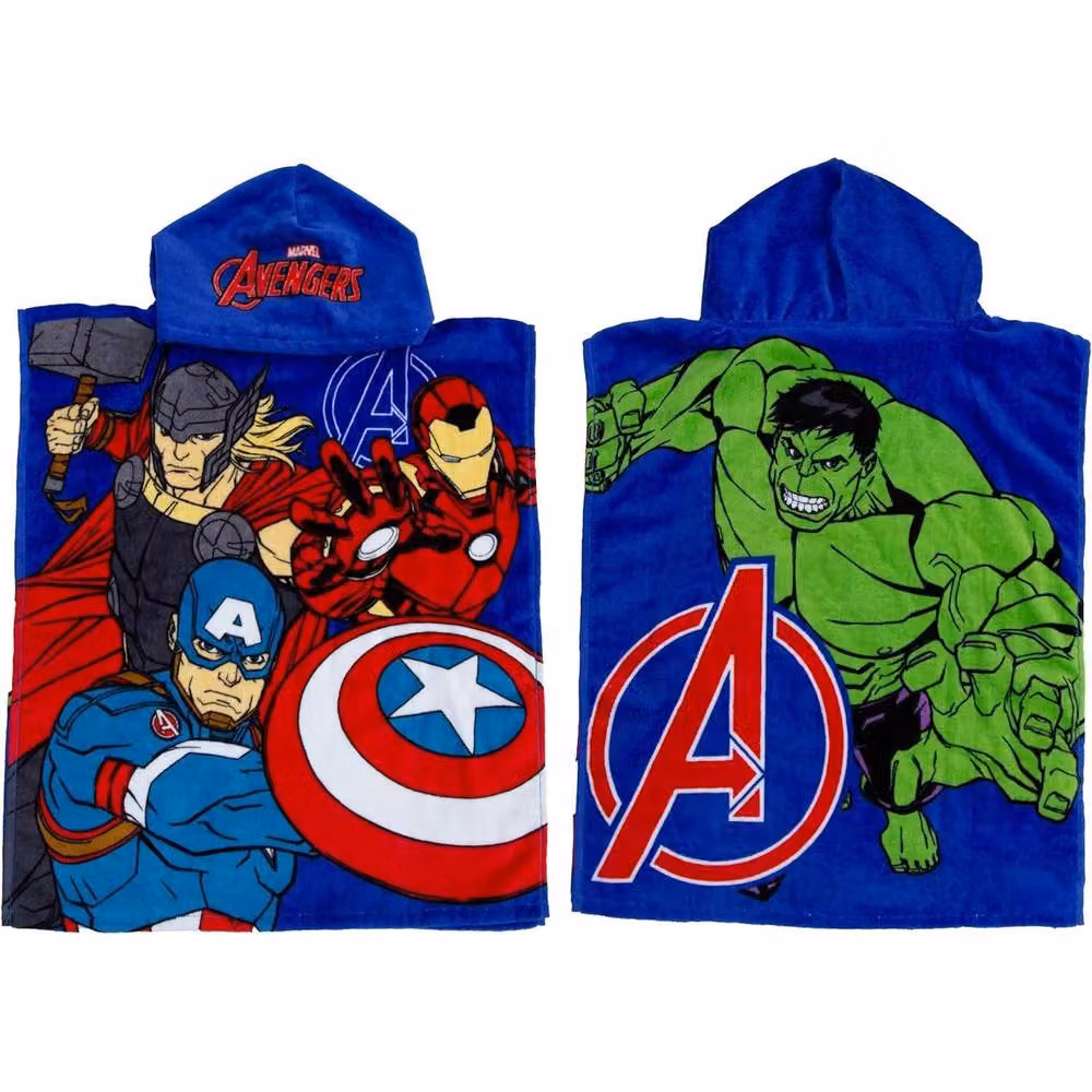 Marvel Avengers Lets Go Multicolour Cotton Hooded Towel – 2