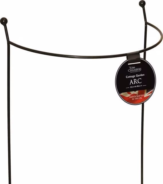 Tom Chambers Cottage Herbaceous Garden Plant Support Arc in Black