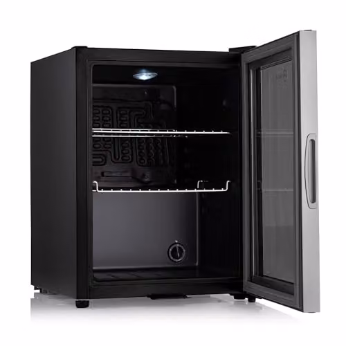 Subcold Super35 LED Mini Fridge in Silver, 35L Compressor Fridge with Lockable Glass Door – 3