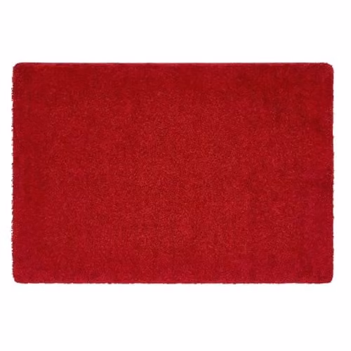 My Mat Red Non-Slip Washable Rectangular Rug W: 80 cm, L: 120 cm – 1
