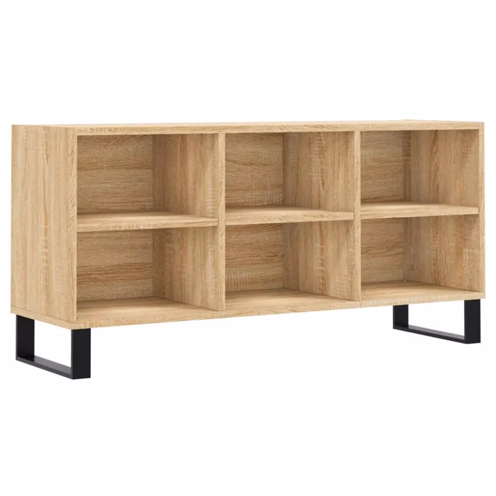 Berkfield Home Modern TV Cabinet in Sonoma Oak and Brown, W/D/H: 103.5 x 30 x 50 cm – 2